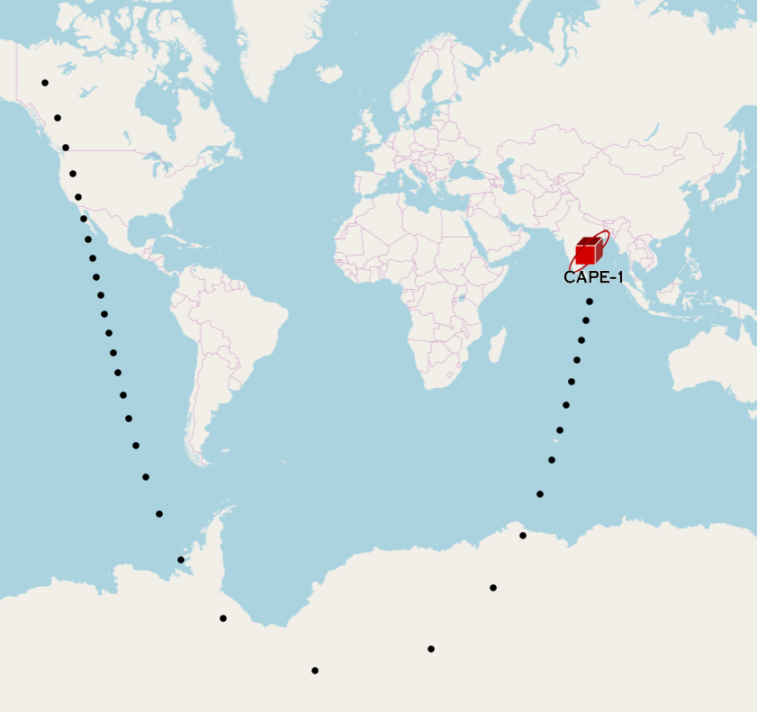 CAPE-1 Satellite Tracker
